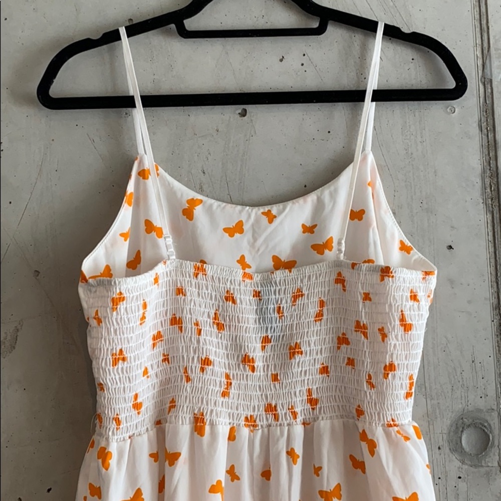 Butterfly Print Summer Dress | Size L - Picture 6 of 8